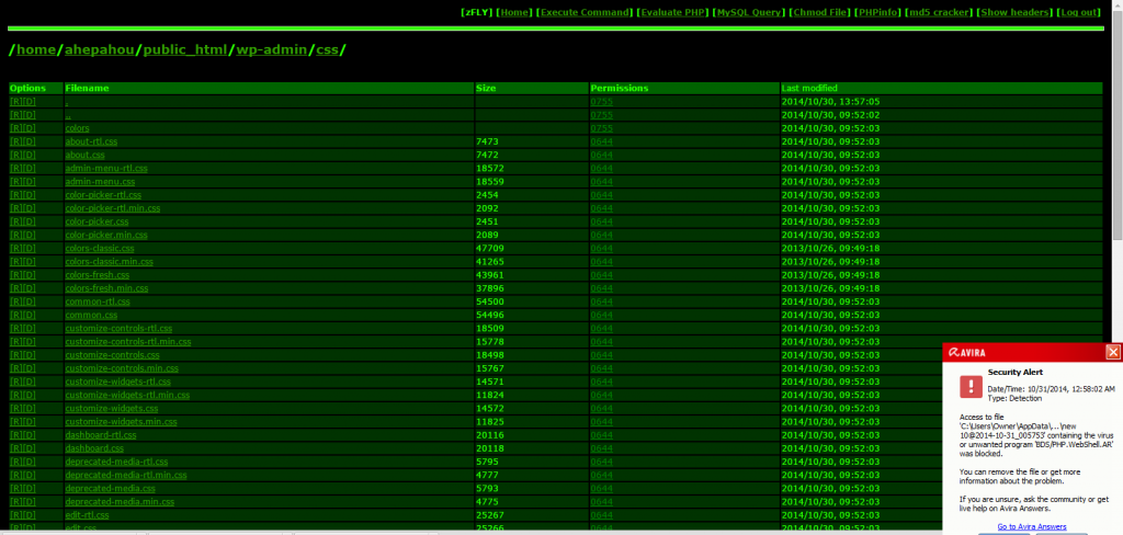 Fileman Backdoor Shell